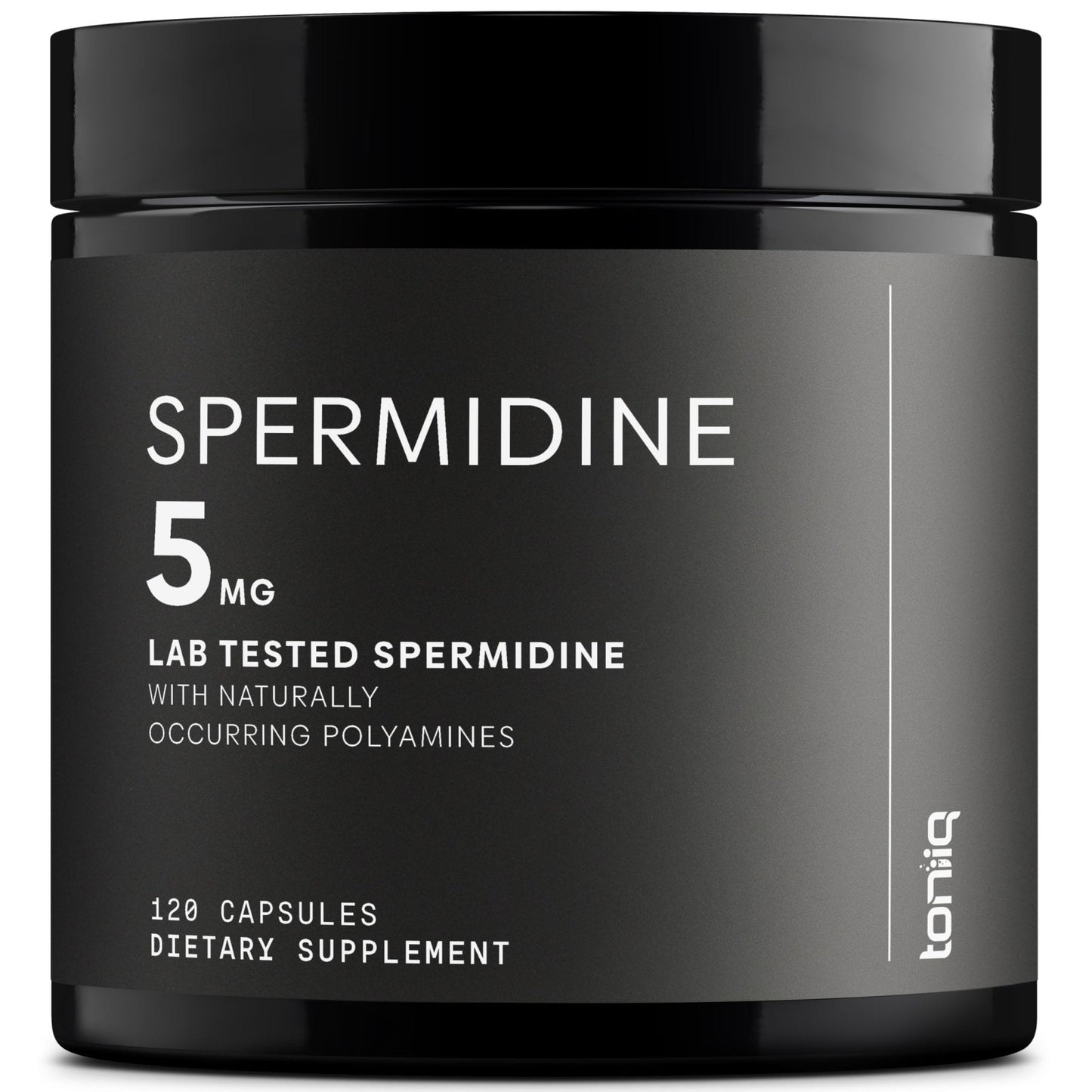 Toniiq Ultra Concentrated 500mg Spermidine Supplements for Men and Women - Non-Synthetic Spermidine Standardized to No Less Than 1% - 5mg per Serving Rice Germ Extract - Maple Wellness Supplements