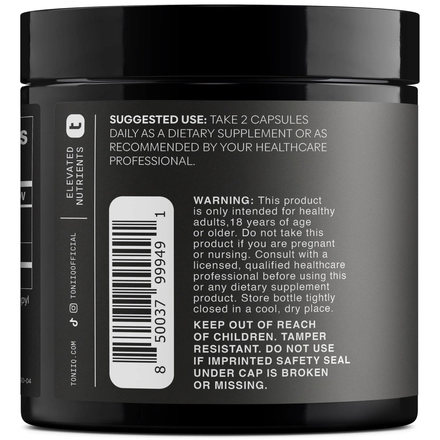 Toniiq Ultra High Purity Fisetin 500mg - 98%+ Higly Purified & Bioavailable Fisetin Supplement with MCT Oil for Absorption - Third-Party Tested Senolytic Supplements for Aging Support - 60 Capsules - Maple Wellness Supplements