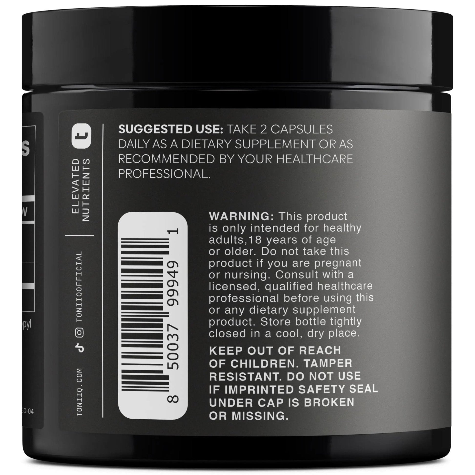 Toniiq Ultra High Purity Fisetin 500mg - 98%+ Higly Purified & Bioavailable Fisetin Supplement with MCT Oil for Absorption - Third-Party Tested Senolytic Supplements for Aging Support - 60 Capsules - Maple Wellness Supplements