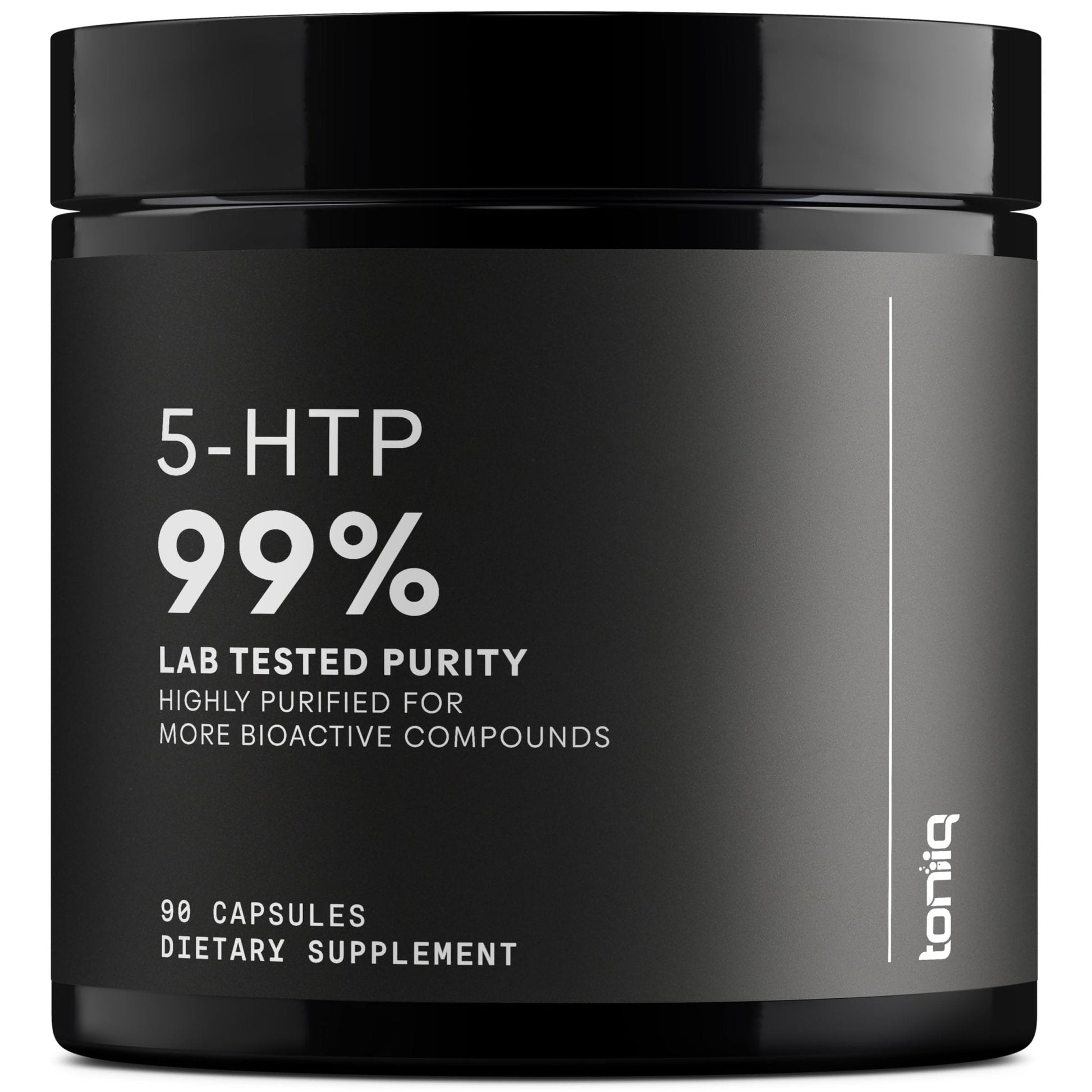 Toniiq Ultra High Strength 5HTP Capsules - 99%+ Highly Purified and Bioavailable - 12:1 Concentrated Extract - 200mg - 90 Veggie Capsules - Maple Wellness Supplements
