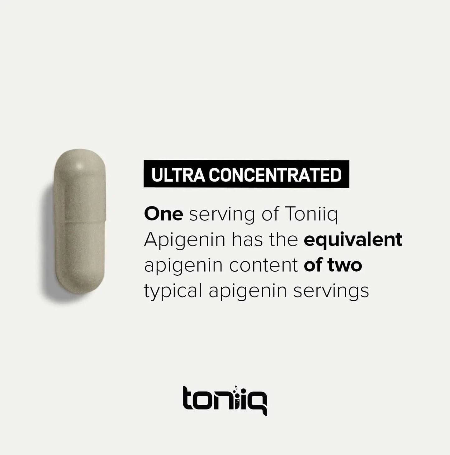 Toniiq Ultra High Strength Liposomal Apigenin - 100mg Formula - Highly Bioavailable for Superior Absorption - 180 Vegetarian Capsules - Maple Wellness Supplements