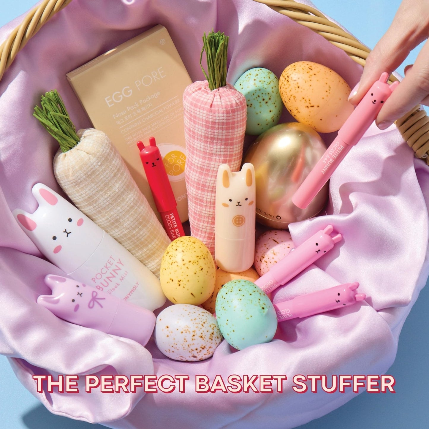 TONYMOLY Petit Bunny Lip Gloss – Easter Basket Stuffer, Cute Bunny Lip Crayon, Hydrating Korean Lip Gloss with Vitamin E for Soft, Juicy Cherry - Maple Wellness Supplements
