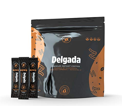 Total Life Changes Delgada Coffee Infused with Ganoderma Lucidum mushroom, 28 sachet - Maple Wellness Supplements