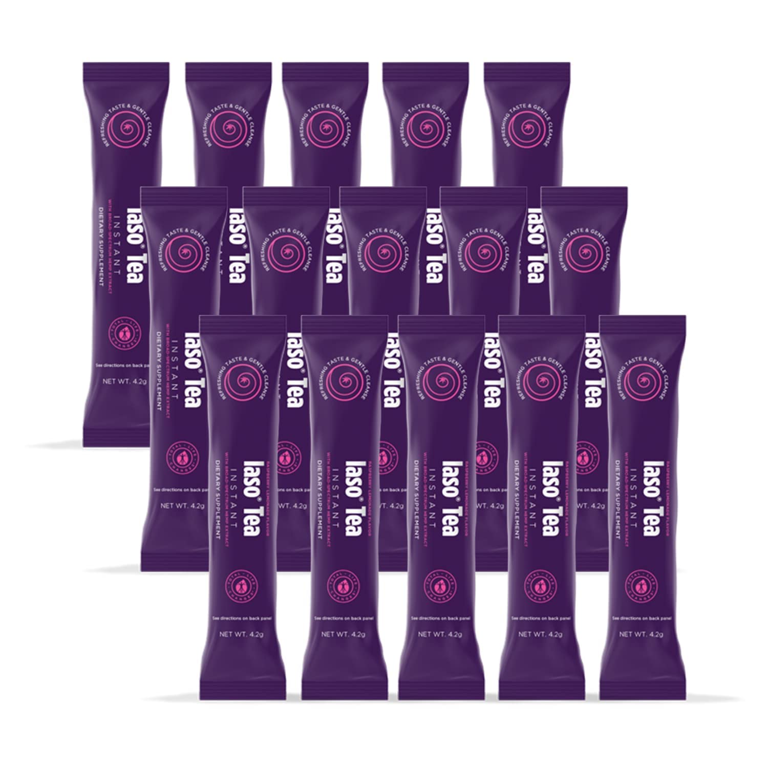 Total Life Changes Raspberry Lemonade Flavor Instant IASO Tea (15 Pack) - Maple Wellness Supplements