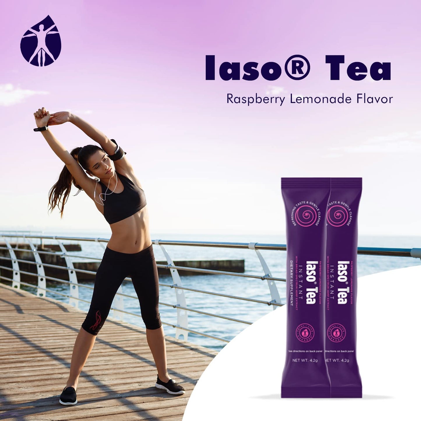 Total Life Changes Raspberry Lemonade Flavor Instant IASO Tea (15 Pack) - Maple Wellness Supplements