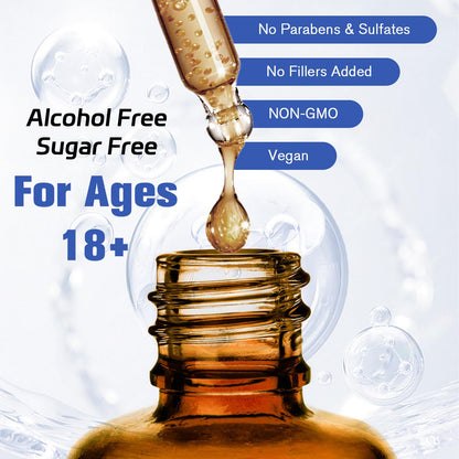 Totaria cortisol Supplement Liquid Drops Hormone Balance for Women Men with Magnesium Complex,Ashwagandha,Rhodiola Rosea,L Theanine,Phosphatidylserine Supplements Mood, Focus, Sleep Support 2 FL.OZ - Maple Wellness Supplements