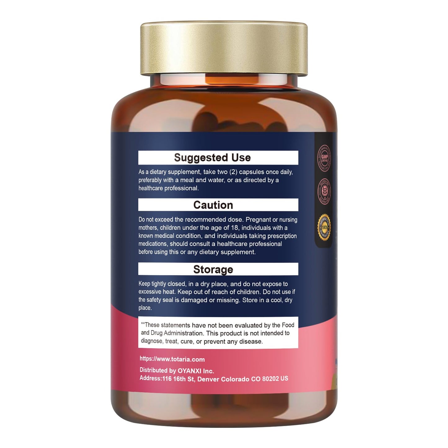 Totaria Probiotics for Women, 120 Billion Women Probiotic, with Akkermansia, Digestive Enzymes & Prebiotics, Cranberry, D-Mannose, for Gut, Vaginal, Urinary - Maple Wellness Supplements