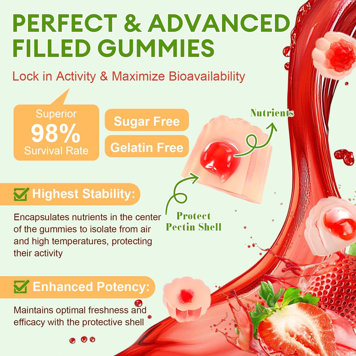 Totaria Sugar Free 5-in-1 Probiotic Prebiotic Postbiotic Gummy, 36 Strains Probiotics for Women Men with Digestive Enzymes, Peppermint, Complete Immune, - Maple Wellness Supplements
