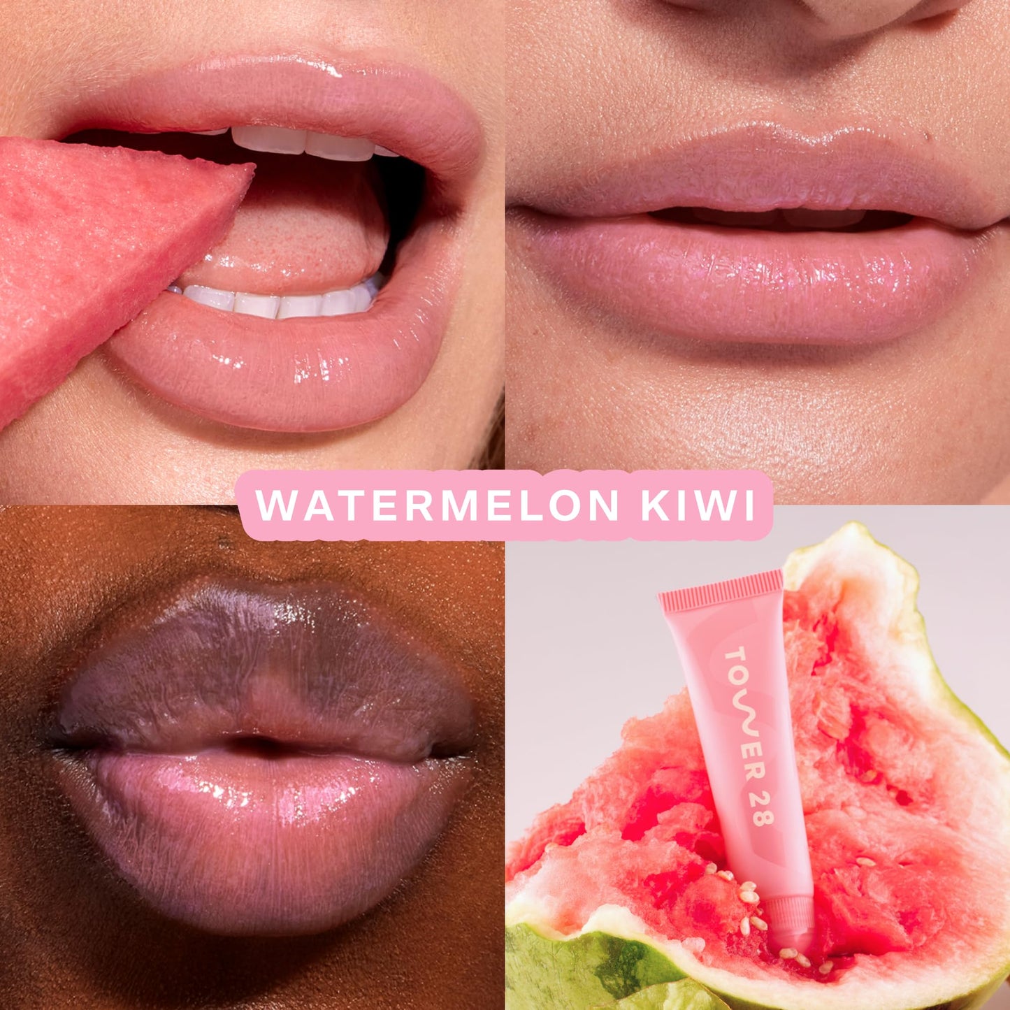 Tower 28 LipSoftie Tinted Lip Balm Treatment - Hydrating Glossy Balm + Overnight Lip Mask with Jojoba Oil + Shea Butter - Sweet - Maple Wellness Supplements