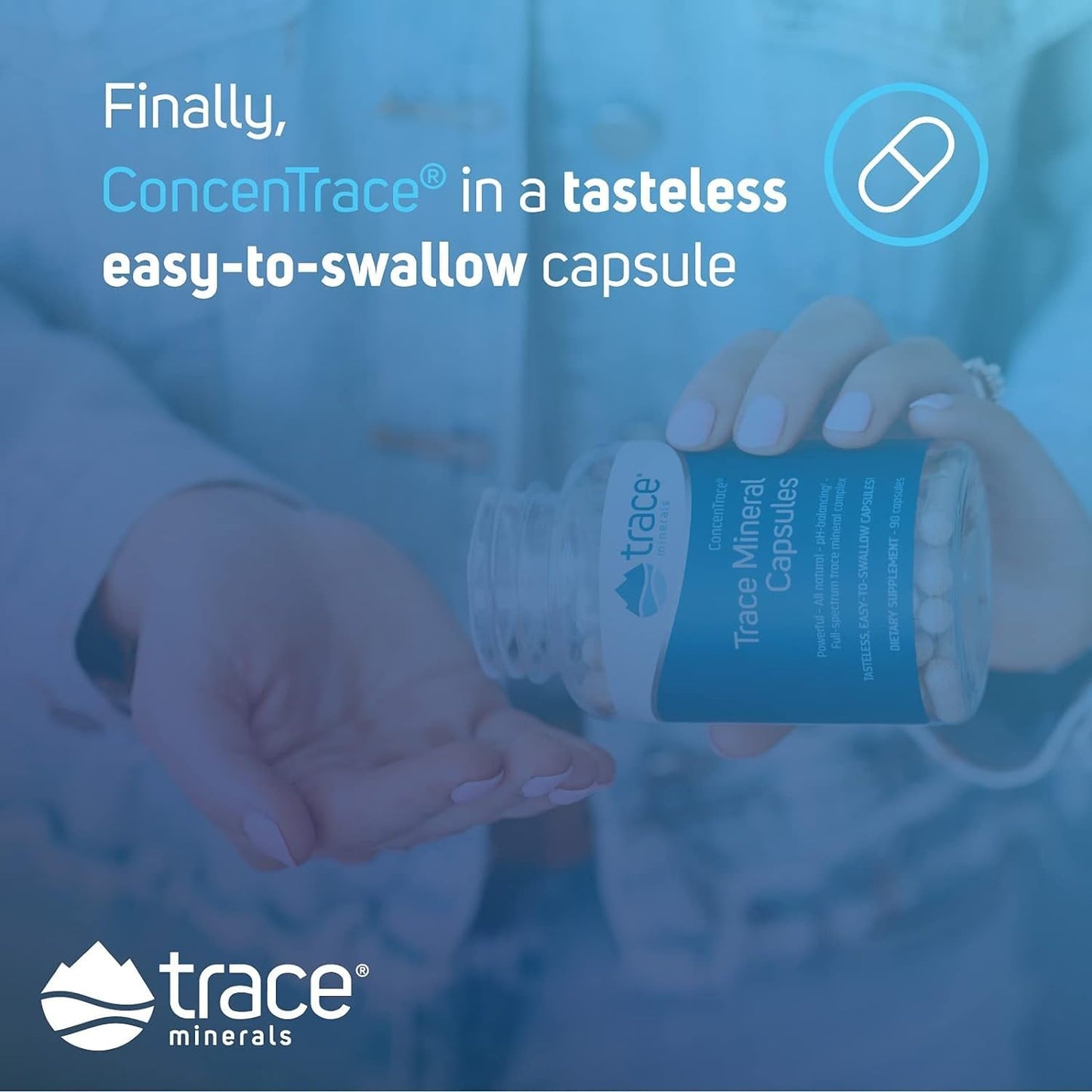 Trace Minerals ConcenTrace Trace Mineral Capsules - ConcenTrace Capsules for Overall Health - Bone Strength, Muscle Recovery & Energy Support - Maple Wellness Supplements