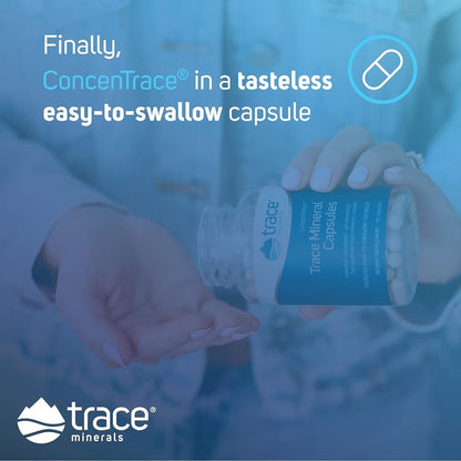 Trace Minerals ConcenTrace Trace Mineral Capsules - ConcenTrace Capsules for Overall Health - Bone Strength, Muscle Recovery & Energy Support - Maple Wellness Supplements