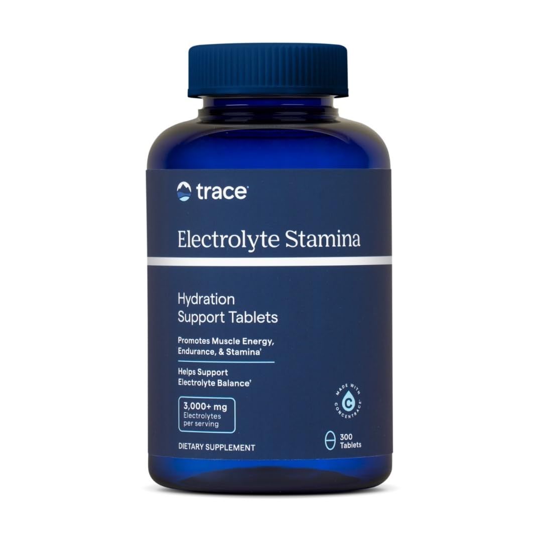 Trace Minerals Electrolyte Stamina - Daily Hydration Supplement for Electrolyte Balance - Energy Support - Full Spectrum of Ionic Minerals - Vegan - Gluten-Free - 300 Count (50 Servings) - Maple Wellness Supplements