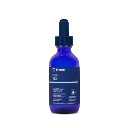Trace Minerals Ionic B12 - Liquid Multivitamin for Hormone Balance & Healthy Nerve Function - Supports Metabolic Health - Enzyme Production - Natural Wellness Formula - 2 fl oz (59 Servings) - Maple Wellness Supplements