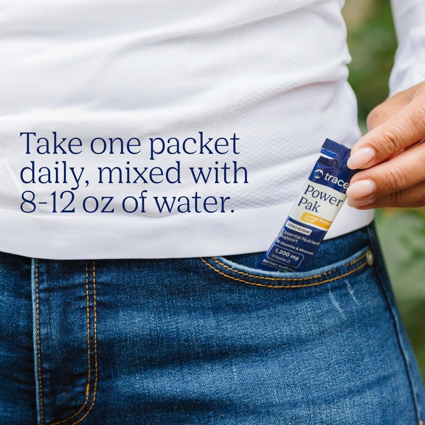 Trace Minerals Power Pak Multivitamin and Multimineral Packets - Electrolyte Support - 1200 mg Vitamin C plus 70+ Trace Minerals - Sugar Free - Orange Mango Flavor - 30 Packets - Maple Wellness Supplements