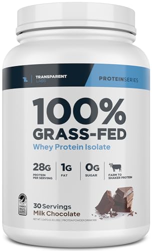 Transparent Labs Grass-Fed Whey Protein Isolate - Naturally Flavored, Gluten Free - Maple Wellness Supplements
