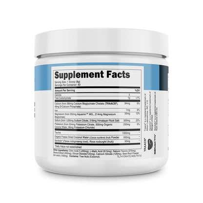 Transparent Labs Hydrate Naturally Sweetened Electrolytes Powder - Hydration Powder Electrolytes with Coconut Water, Calcium, Taurine, & Potassium - Maple Wellness Supplements
