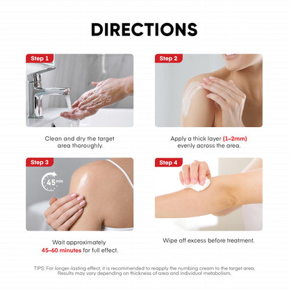 Treatonic 5% Lidocaine Numbing Cream: Lidocaine Cream for Pain Relief, Itching, Burning, Soreness, Hemorrhoid - Maximum Strength Topical Numb Cream - Fast Acting & Long Lasting Numbing Cream- 2.1 oz - Maple Wellness Supplements