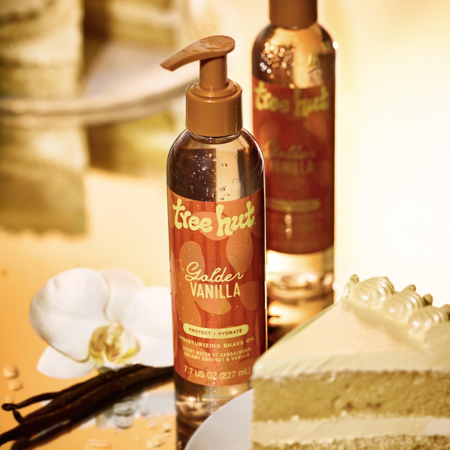 Tree Hut Golden Vanilla Moisturizing Shave Oil, Hydrating & Nourishing Shave with Shea Butter & Natural Oils, Helps Prevent Bumps & Irritation - Maple Wellness Supplements