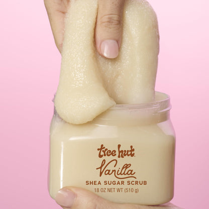Tree Hut Vanilla Shea Sugar Scrub, Easter Gifts for Women, Exfoliating & Hydrating Body Scrub with Shea Butter & Essential Oils - Maple Wellness Supplements