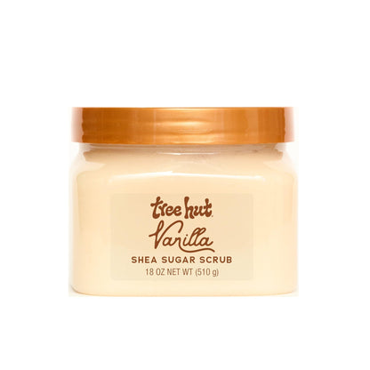 Tree Hut Vanilla Shea Sugar Scrub, Easter Gifts for Women, Exfoliating & Hydrating Body Scrub with Shea Butter & Essential Oils - Maple Wellness Supplements