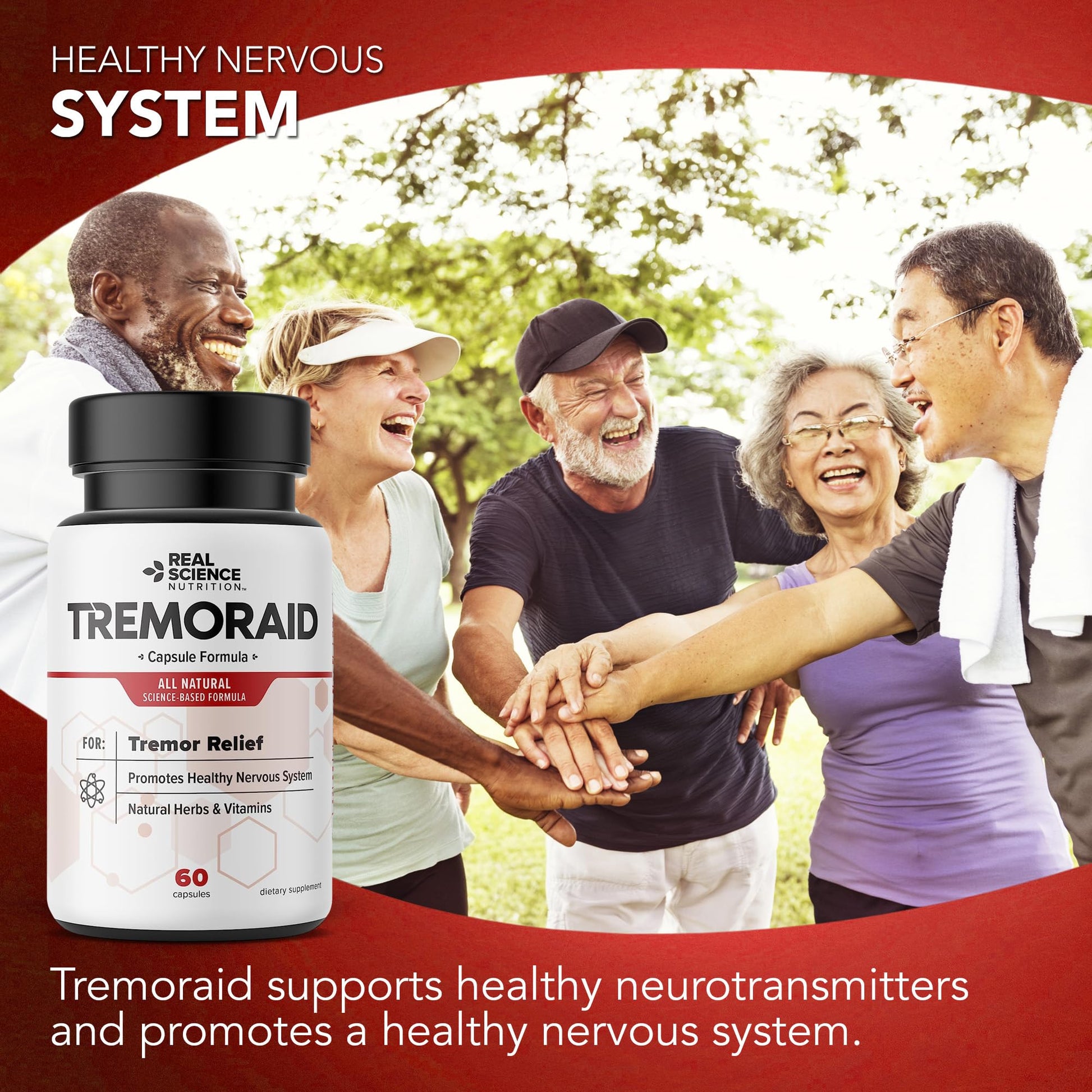 Tremoraid Essential Tremor Relief Supplements (60 Caps)* (3 Bottles) - Maple Wellness Supplements