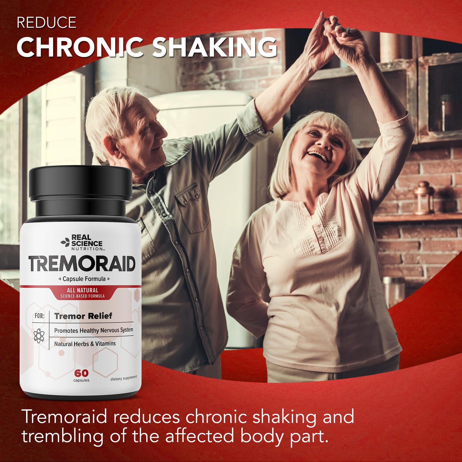 Tremoraid Essential Tremor Relief Supplements (60 Caps)* (3 Bottles) - Maple Wellness Supplements