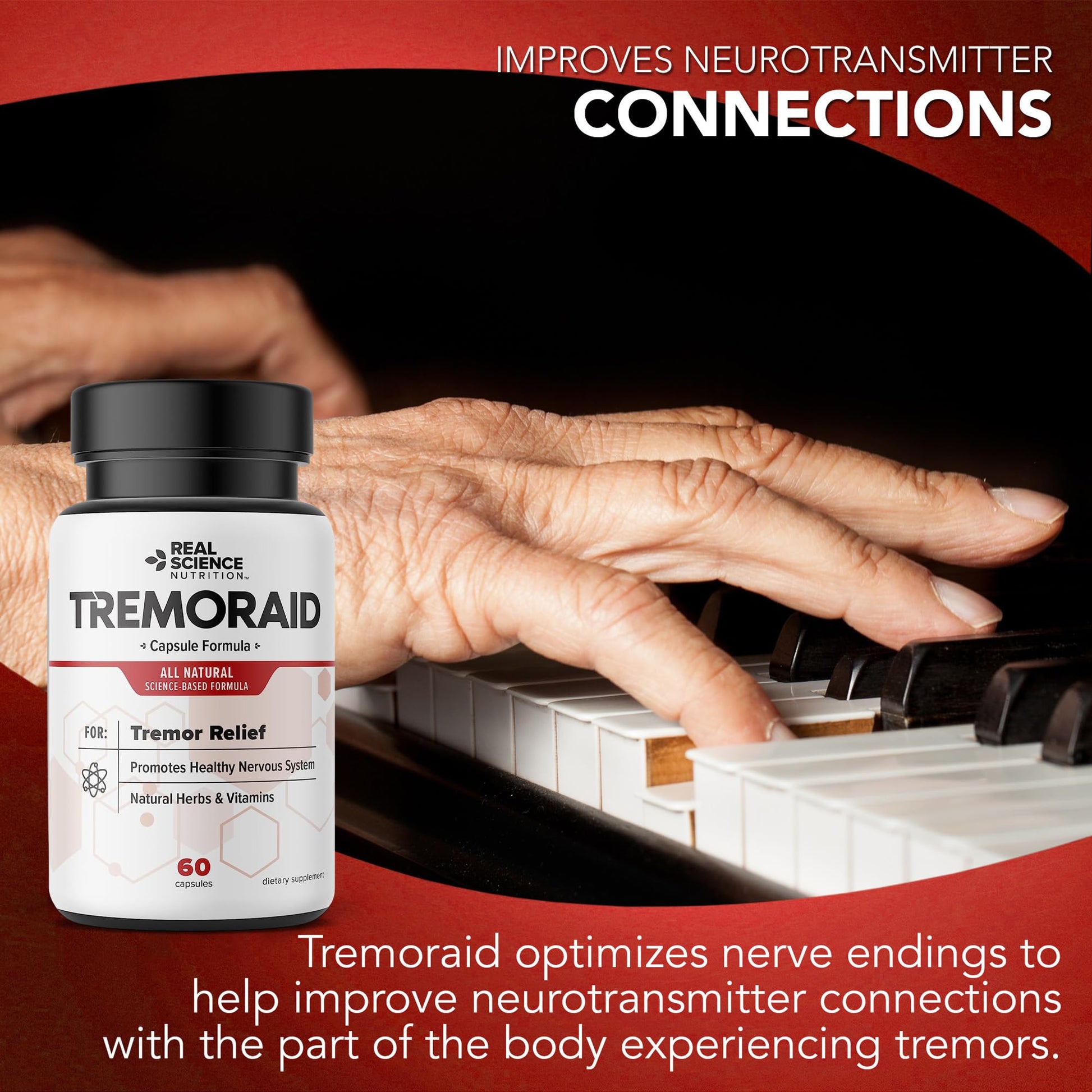 Tremoraid Essential Tremor Relief Supplements (60 Caps)* (3 Bottles) - Maple Wellness Supplements