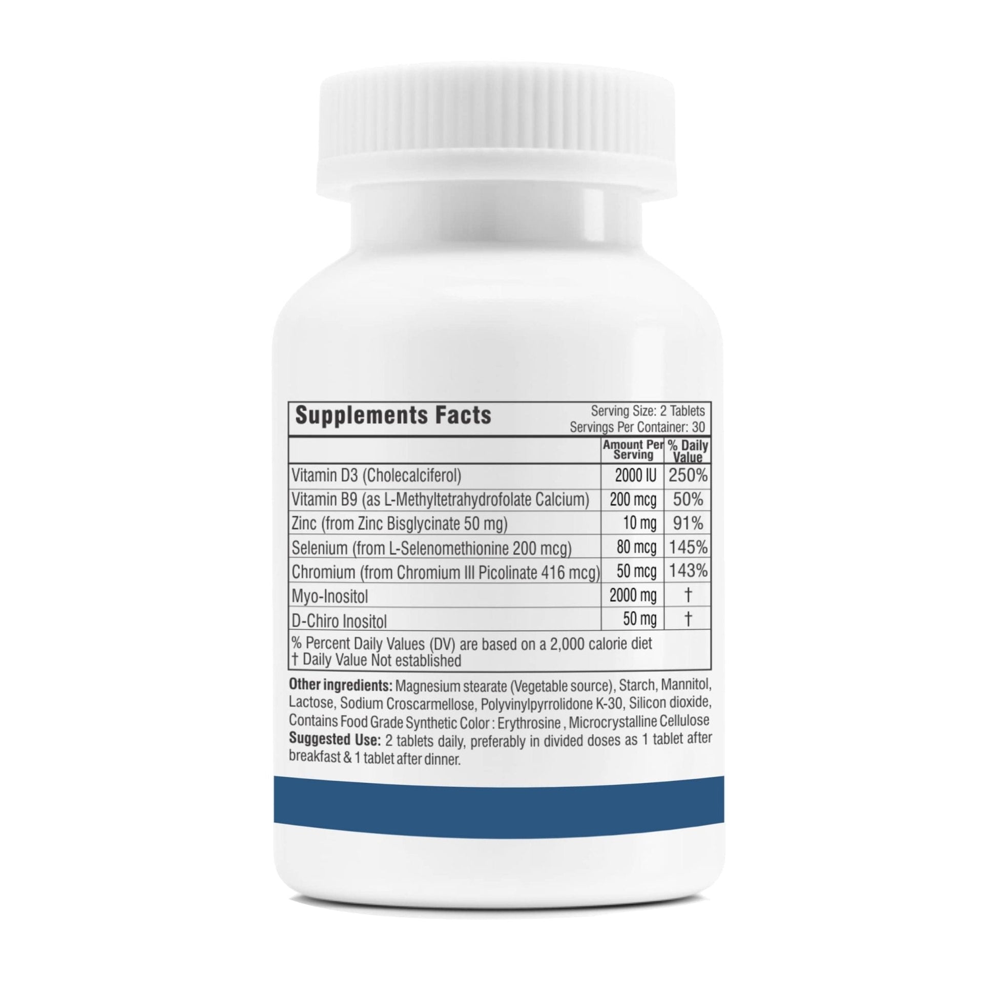 Trexgenics SYNERGISTIC & ADVANCED PCOS Support Myo-Inositol 1000 mg, D-Chiro - Maple Wellness Supplements