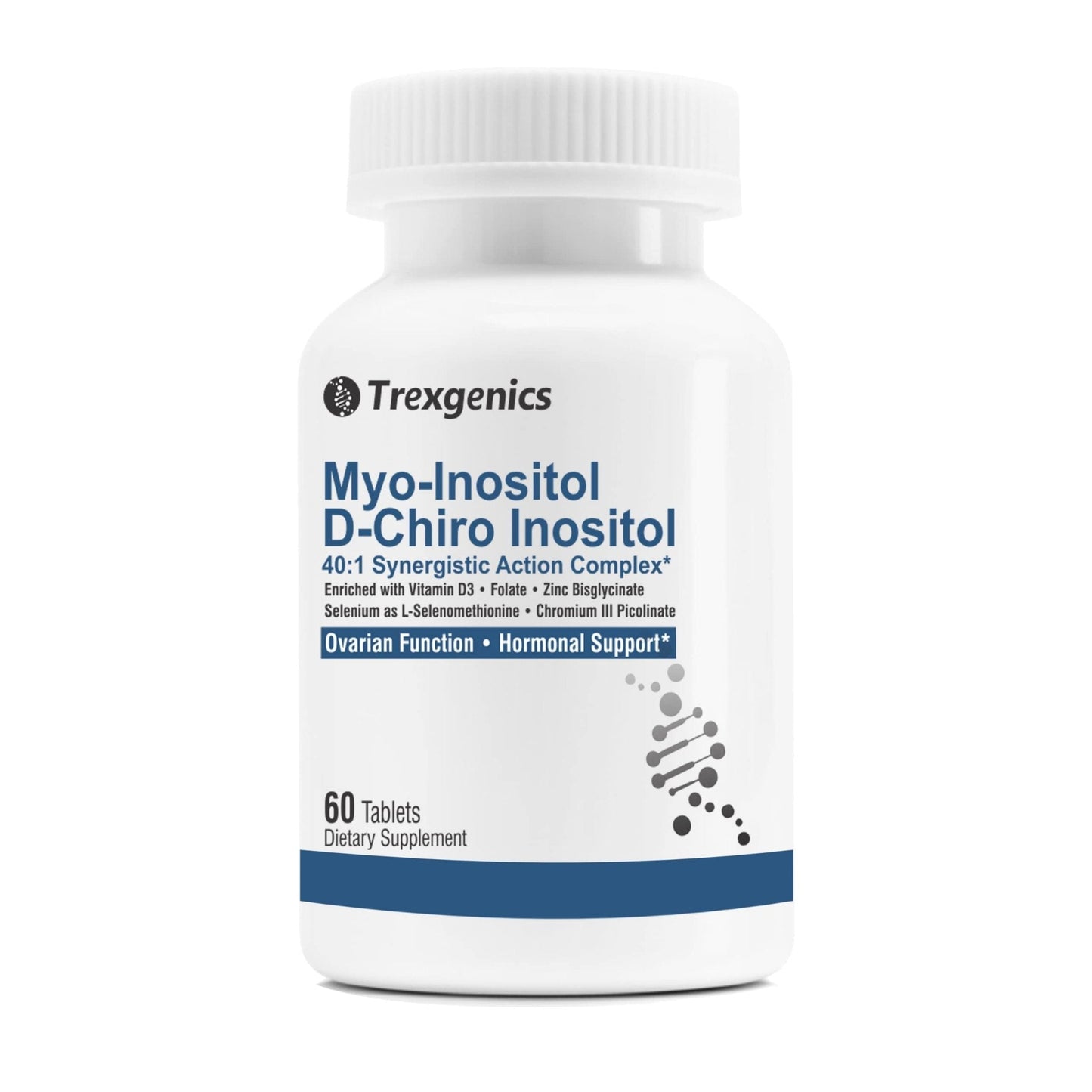 Trexgenics SYNERGISTIC & ADVANCED PCOS Support Myo-Inositol 1000 mg, D-Chiro - Maple Wellness Supplements