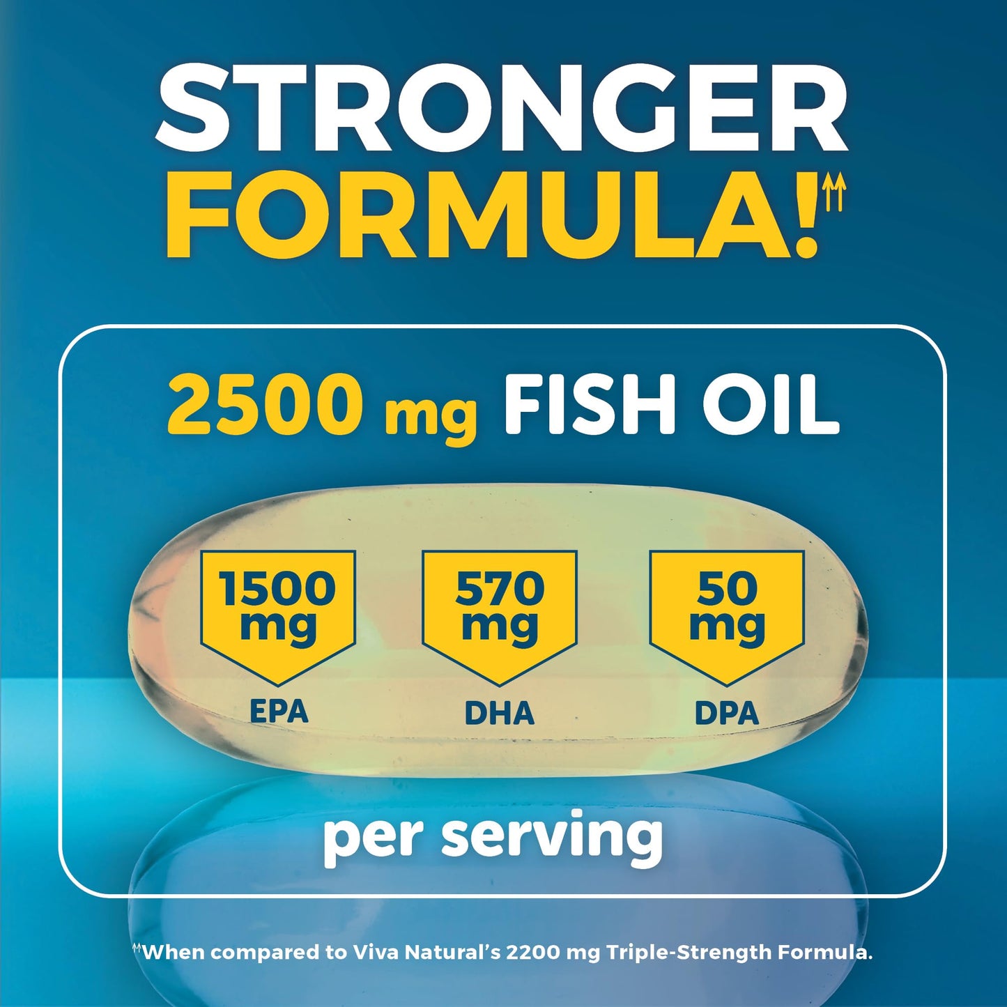 Triple Strength Omega 3 Fish Oil Supplement for Men and Women – 2500 mg High-Potency, Easy-to-Absorb Re-esterified Triglyceride Form, Pescatarian-Friendly DPA EPA DHA Omega 3 Supplement, 180 Softgels - Maple Wellness Supplements