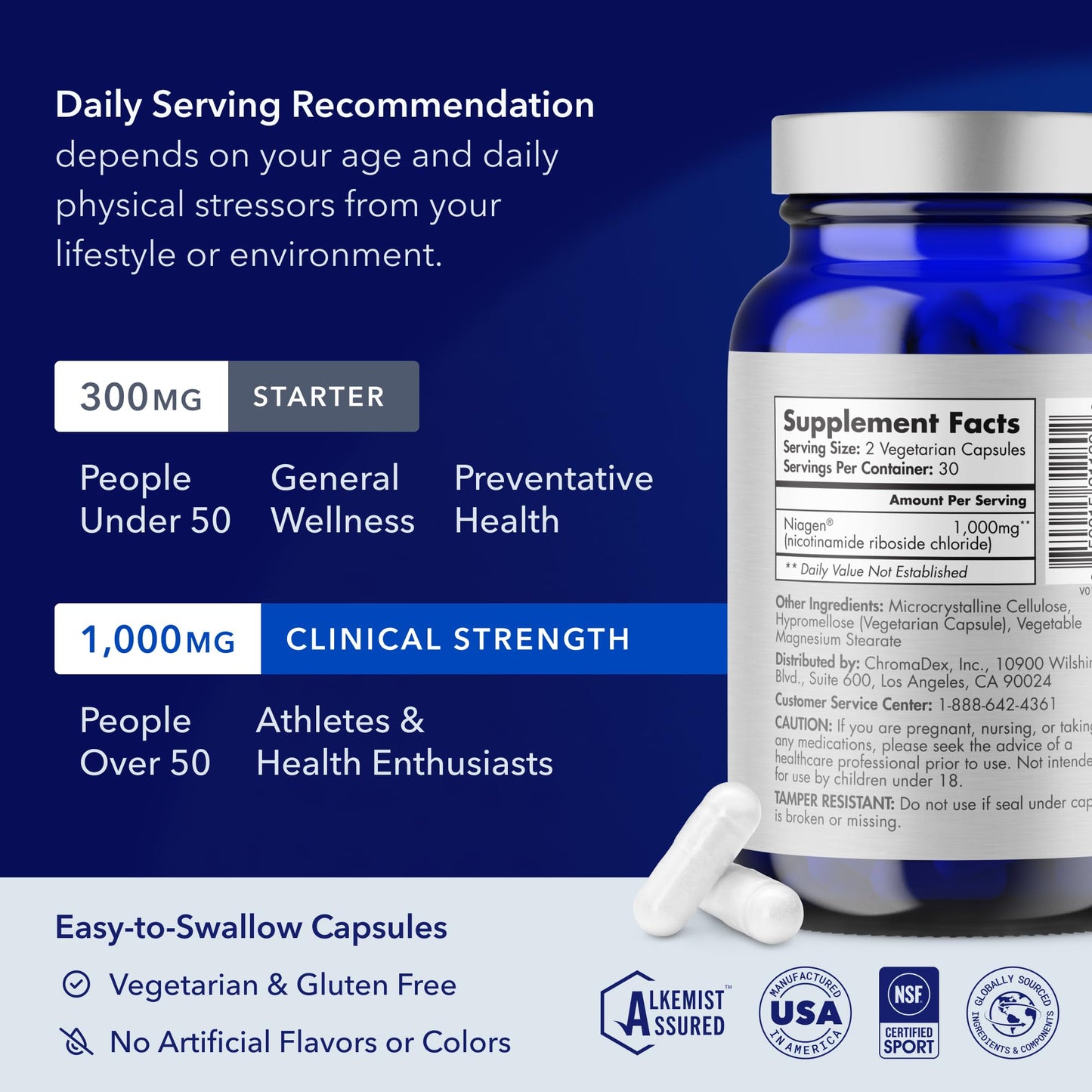 TRU NIAGEN 1,000mg + Beauty Bundle. A Full-Spectrum Bundle for Clinical-Strength Daily NAD+ Support and targeted Beauty Actives for Healthy Skin, Hair, and Nails at The Cellular Level. - Maple Wellness Supplements