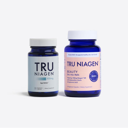 TRU NIAGEN 300mg + Beauty Bundle. A Comprehensive Bundle for Daily NAD+ Support with targeted Beauty Actives for Healthy Skin, Hair, and Nails at The Cellular Level. - Maple Wellness Supplements