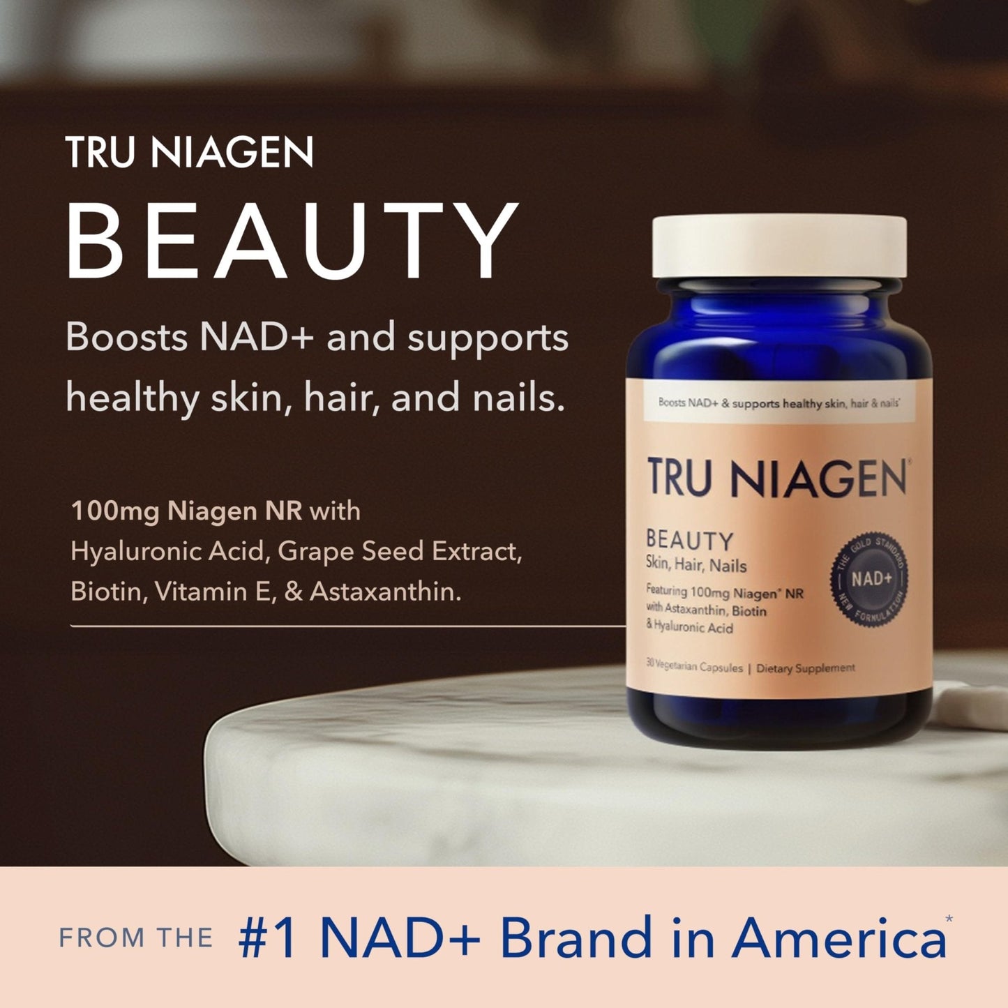 TRU NIAGEN 300mg + Beauty Bundle. A Comprehensive Bundle for Daily NAD+ Support with targeted Beauty Actives for Healthy Skin, Hair, and Nails at The Cellular Level. - Maple Wellness Supplements