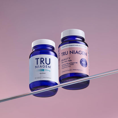 TRU NIAGEN 300mg + Beauty Bundle. A Comprehensive Bundle for Daily NAD+ Support with targeted Beauty Actives for Healthy Skin, Hair, and Nails at The Cellular Level. - Maple Wellness Supplements