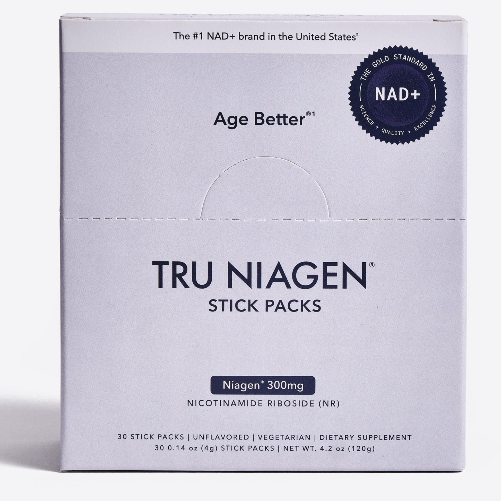 TRU NIAGEN NAD+ Booster with Hydration & Prebiotic Support Award-Winning Nicotinamide Riboside Mixing Powder for Cellular Energy, Repair & Healthy Aging - 30ct/300mg Stick Packs: On-The-Go Supplement - Maple Wellness Supplements
