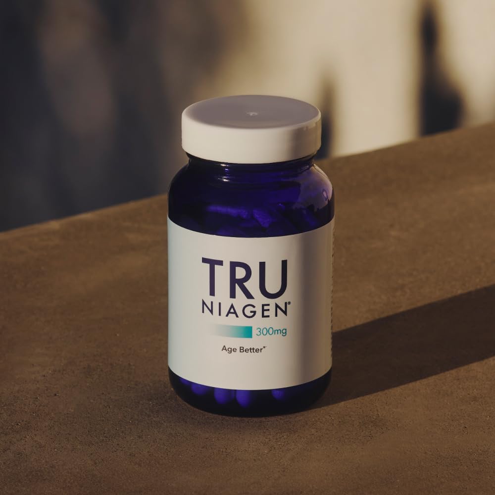 TRU NIAGEN Patented NAD Supplement for Brain Function, Anti Aging & Cell Regeneration, 300mg Niagen, 30 Servings | Supports Cellular Energy, Muscle - Maple Wellness Supplements