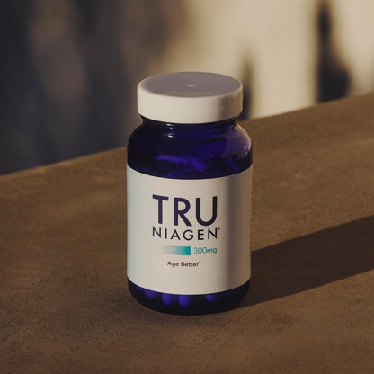 TRU NIAGEN Patented NAD Supplement for Brain Function, Anti Aging & Cell Regeneration, 300mg Niagen, 30 Servings | Supports Cellular Energy, Muscle | Nicotinamide Riboside (NR) Take 1 Daily | 1 Bottle - Maple Wellness Supplements
