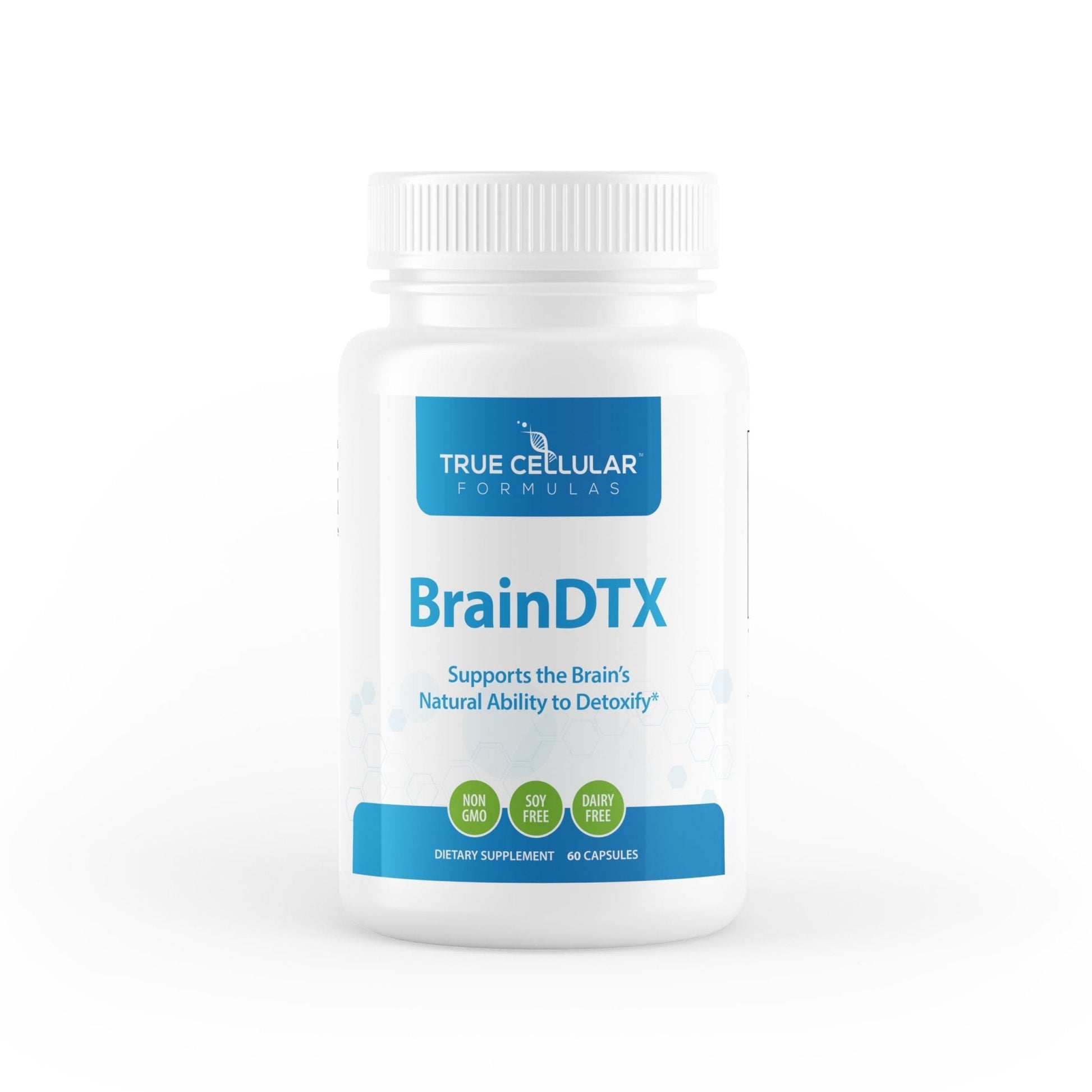 True Cellular Formulas BrainDTX - Supports Cognitive Function, Focus & Mental Clarity - Promotes Clear Thinking & Memory - with Alpha Lipoic Acid & Biotin - Antioxidant Support - 60 Capsules - Maple Wellness Supplements