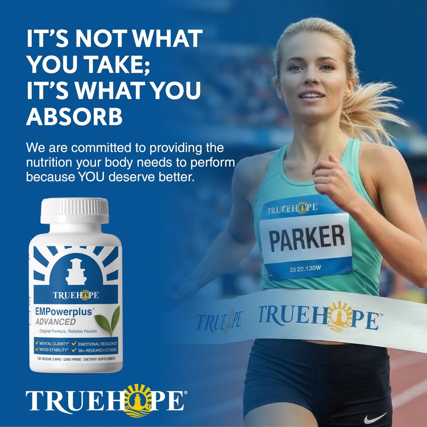 Truehope EMPowerplus Advanced Multivitamin for Women & Men - Broad-Spectrum Multivitamins & Chelated Minerals | 1000% Better Absorption | 37 Research Studies & 28 Years of Success | 30 Day Supply - Maple Wellness Supplements