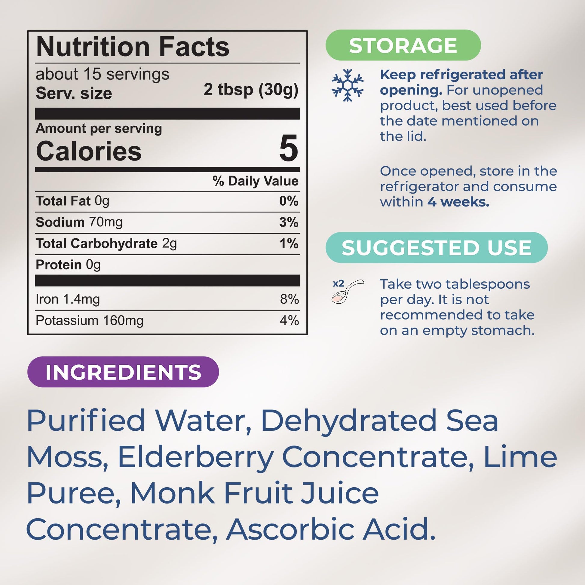 TrueSeaMoss Wildcrafted Irish Sea Moss Gel – Nutritious Organic Raw Seamoss Rich - Maple Wellness Supplements