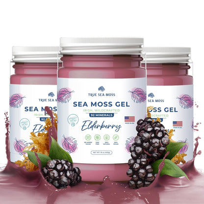 TrueSeaMoss Wildcrafted Irish Sea Moss Gel – Nutritious Organic Raw Seamoss Rich - Maple Wellness Supplements