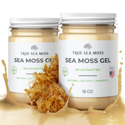 TrueSeaMoss Wildcrafted Irish Sea Moss Gel – Nutritious Raw Seamoss Rich in Minerals - Maple Wellness Supplements