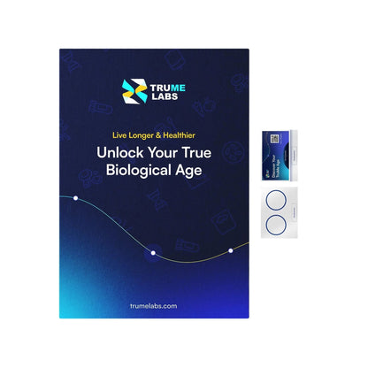 TruMe Labs Biological Age at-Home Test Kit (Saliva) – Biological Age Estimate + Peer Percentile Comparison, 10-Page Action Plan, Results in 1–2 Weeks. - Maple Wellness Supplements