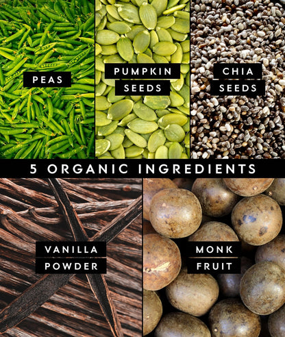 Truvani Organic Plant Based Protein Powder | Vanilla | 20g Pea Protein | 18 Servings | Vegan & Keto | Gluten & Dairy Free | Low Carb | No Added Sugar - Maple Wellness Supplements