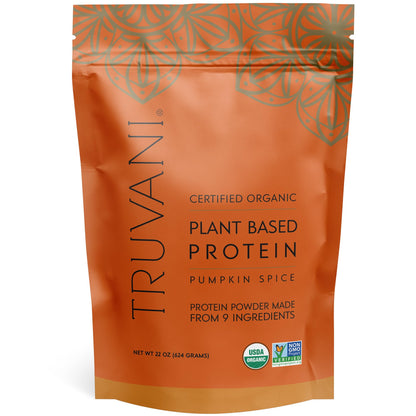 Truvani Organic Vegan Protein Powder Pumpkin Spice - 20g of Plant Based Protein - Maple Wellness Supplements