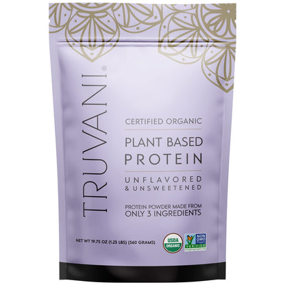Truvani Organic Vegan Protein Powder Unflavored - 20g of Plant Based Protein, Organic - Maple Wellness Supplements