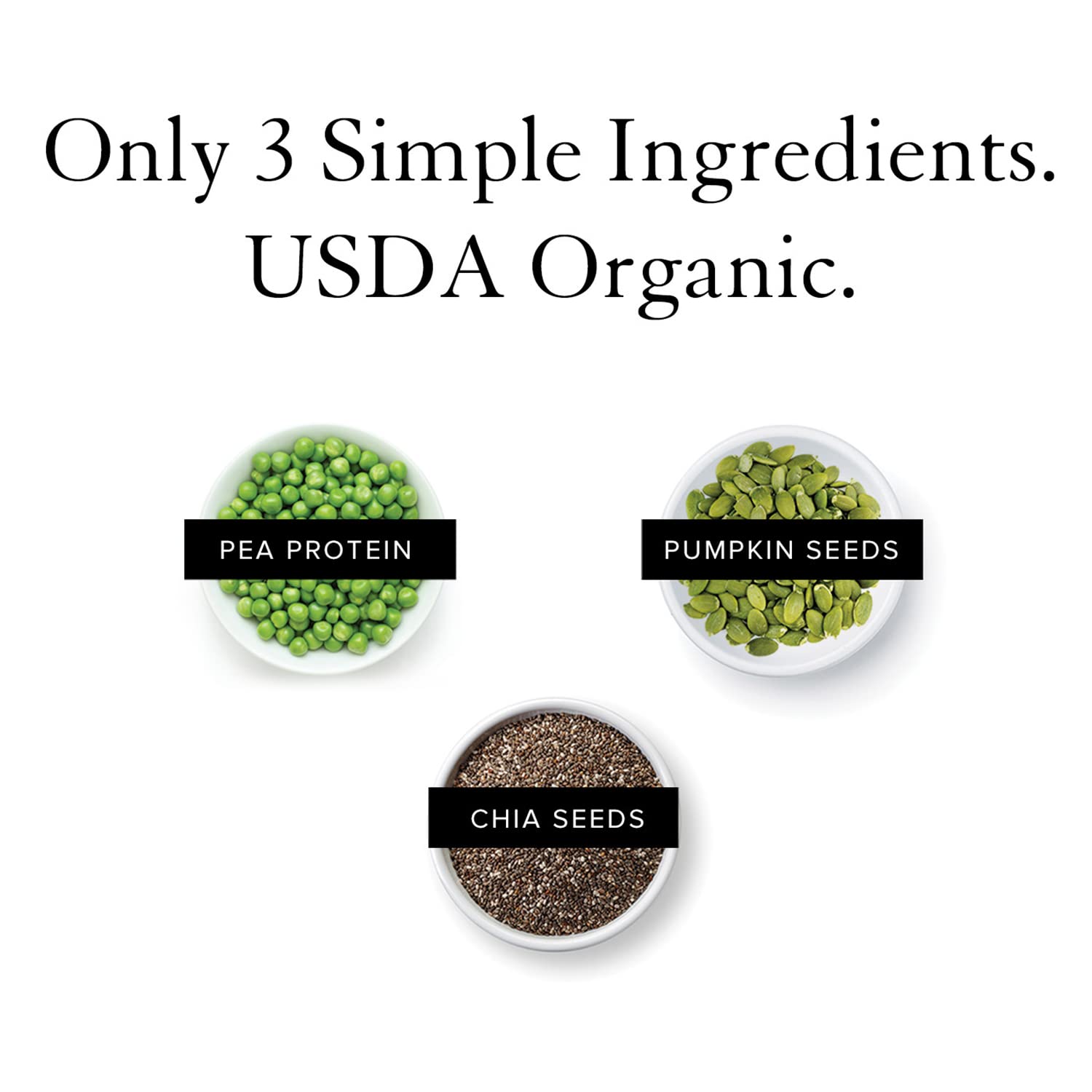 Truvani Organic Vegan Protein Powder Unflavored - 20g of Plant Based Protein, Organic - Maple Wellness Supplements