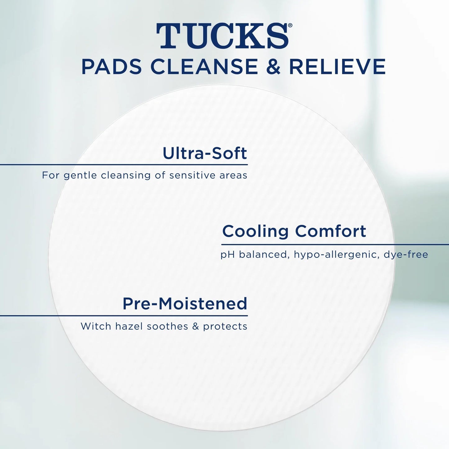 TUCKS Medicated Cooling Pads, 200 Count - Witch Hazel Pads for Sensitive Areas, Cleanse and Protect from Irritation - Maple Wellness Supplements