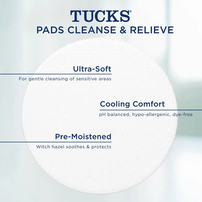 Tucks Multi-Care Relief Kit – 40 Count Witch Hazel Pads & 0.5 oz. Lidocaine Cream - Protects from Irritation, Hemorrhoid Treatment Medicated Pads Used by Hospitals - Maple Wellness Supplements