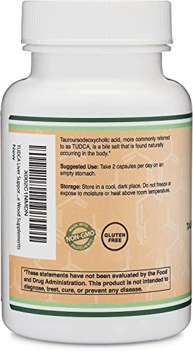 TUDCA Bile Salts Liver Support Supplement, 500mg Servings, Liver and Gallbladder - Maple Wellness Supplements